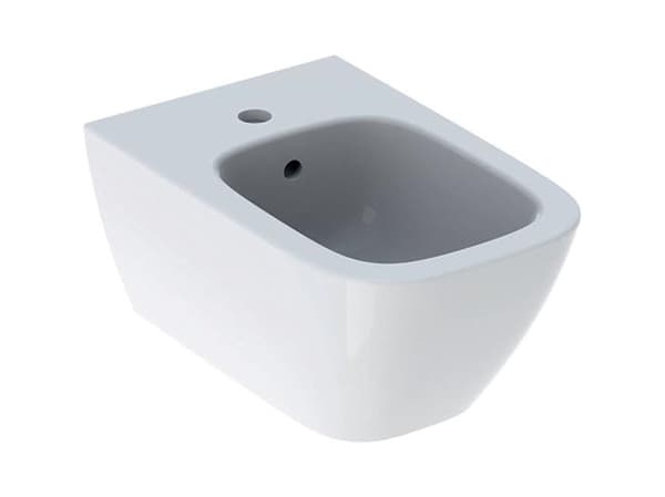 smyle square væghængt bidet, hvid