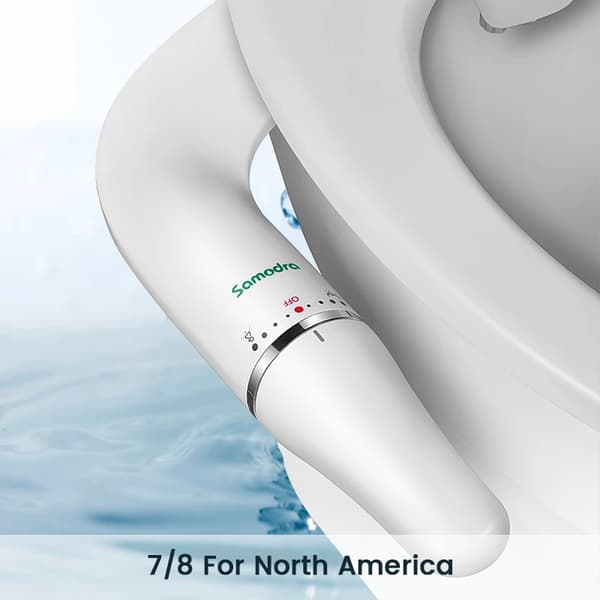 Toilet Bidet-tilbehør, Ultra-Slank Design, Justerbart Vandtryk,7-8 Nordamerika