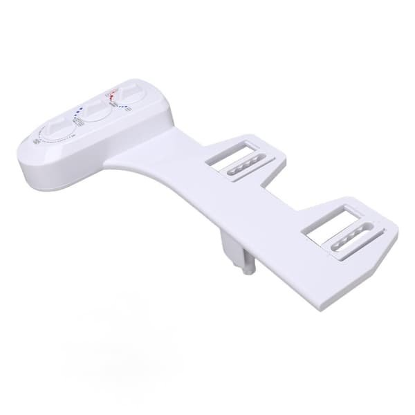 Toilet Spray Bidet Vedhæftning, Varme- og Koldt Vand, Selvrensende Dyse, Dobbelt Dyse System