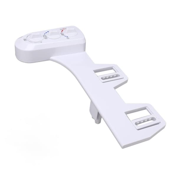 Toilet Spray Bidet Vedhæftning, Varme- og Koldt Vand, Selvrensende Dyse, Dobbelt Dyse System