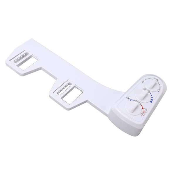 Toilet Spray Bidet Vedhæftning, Varme- og Koldt Vand, Selvrensende Dyse, Dobbelt Dyse System