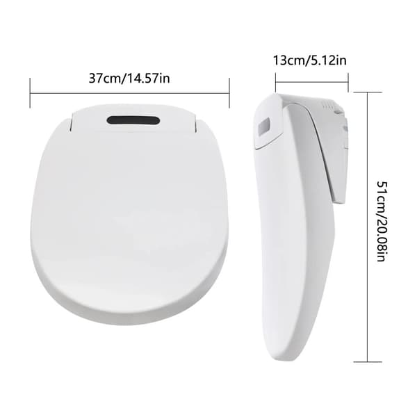 Bidet-wc-istuin, säädettävät lämmitettävät toiminnot, langaton kaukosäädin,VALKOINEN