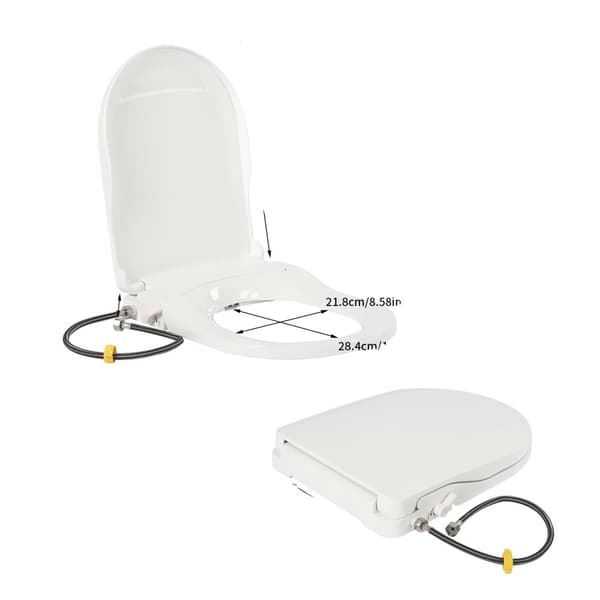 Icke-elektrisk bidétoalettstol, dubbla munstycken, ergonomisk design,VIT