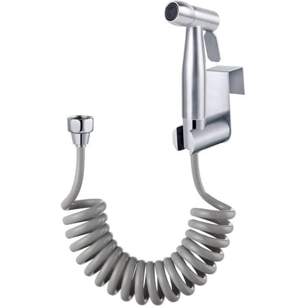Bärbar bidé sprayare med krok och flexibel duschslang i ABS 150 cm - Märke xocome