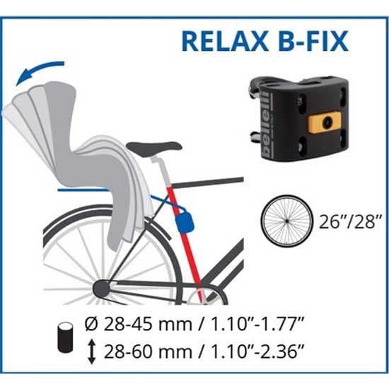 Bellelli Bärare För Barncykel Mr. Fox Luxe Easy Dream Svart Max 22 kg Pojke