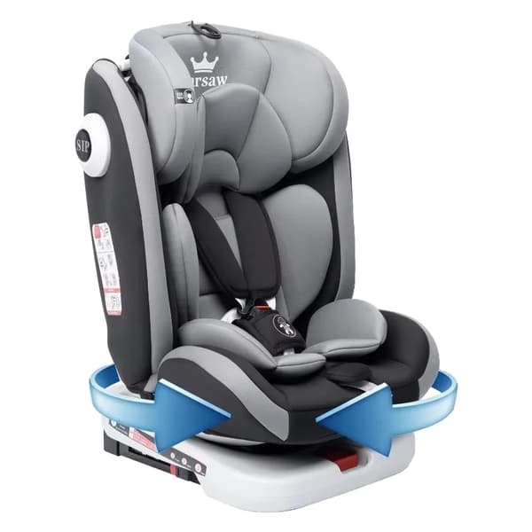 Barnstol, 360° roterande, ISOFIX-installation, 5-punkts säkerhetssele