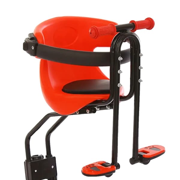 Børnesæde til cykel, vægtkapacitet 20 kg, komfortabel polstret pude,Rød