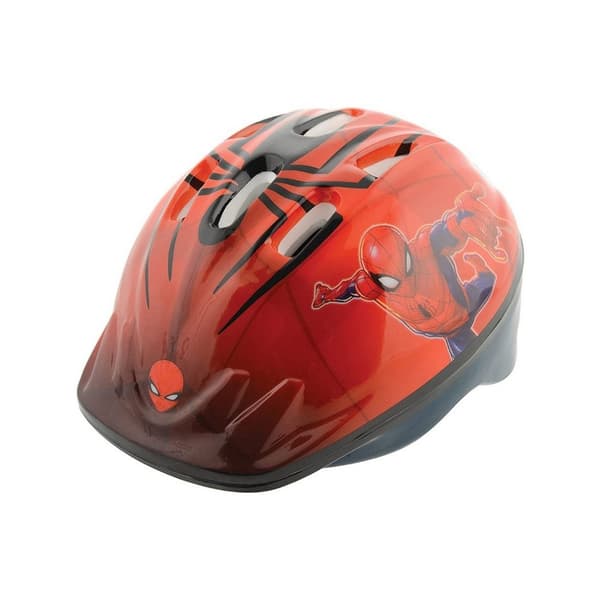 Spider-Man Childrens/Kids Safety Helmet Red/Red/Black/Black 48cm - 52cm