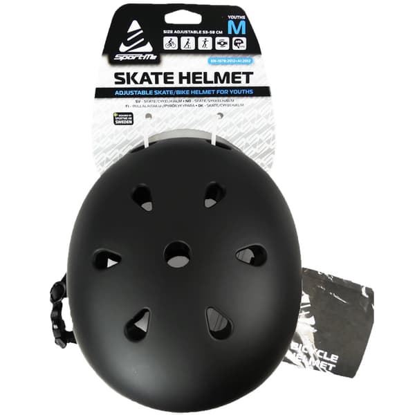 SportMe Skatehjelm S 53-58cm Sort