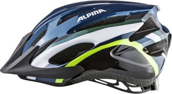 Cykelhjälm Alpina MTB17 mörkblå & neon 58-61
