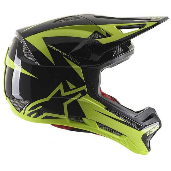 Alpinestars Bicycle Styrthjelm Ned Ad Bakke Missile Tech Grøn,Sort M