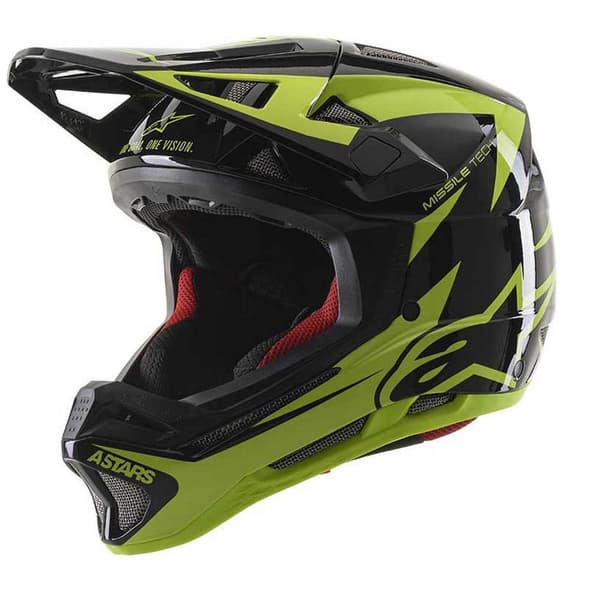 Alpinestars Bicycle Styrthjelm Ned Ad Bakke Missile Tech Grøn,Sort M