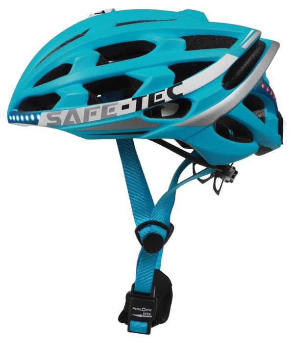 SAFE-TEC Chytrá Bluetooth helma/ Repro/ TYR 2 Turquoise L