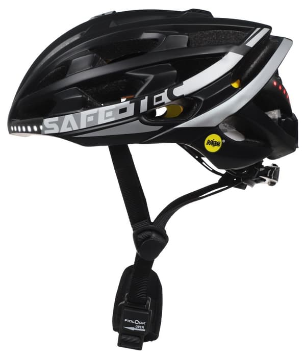 SAFE-TEC Chytrá Bluetooth helma/ Repro/ MIPS/ TYR3 Black-silver XL