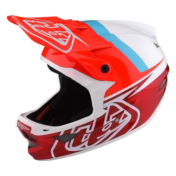Troy Lee Designs Styrthjelm Ned Ad Bakke D3 Fiberlite Rød,Hvid,Blå M