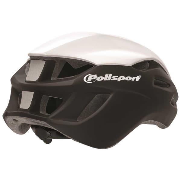 Polisport Bike Hjelm Aero R Hvid,Sort L