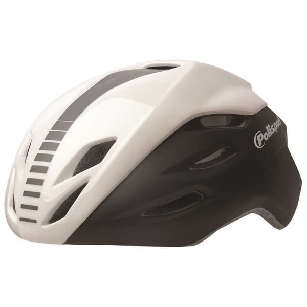 Polisport Bike Hjelm Aero R Hvid,Sort L