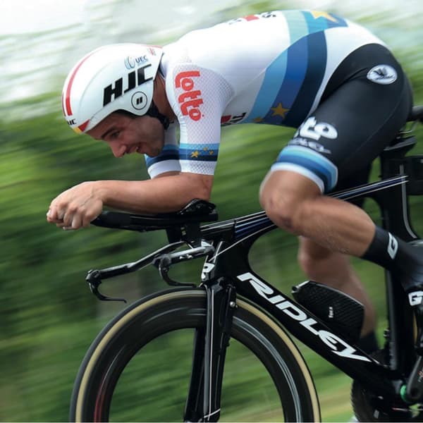 Hjc Time Trial-kypärä Adwatt Valkoinen M