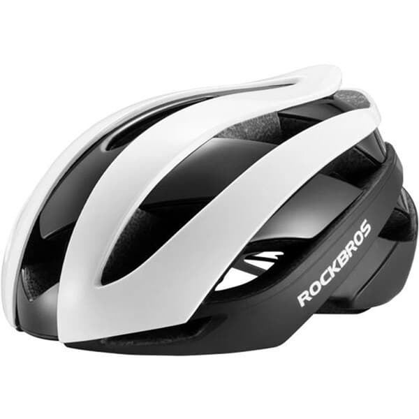 Rockbros Cykelhjälm L - Svart/Vit