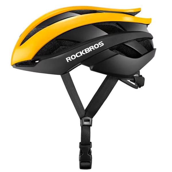 Rockbros Cykelhjälm L - Svart/Gul