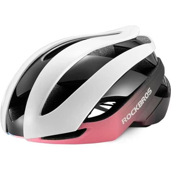 Rockbros Cykelhjälm L - Rosa/Vit