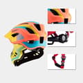 Miniatyrbild 4 av 5: Rockbros Cykelhjälm Med Detachable Visor M - Gul/Orange