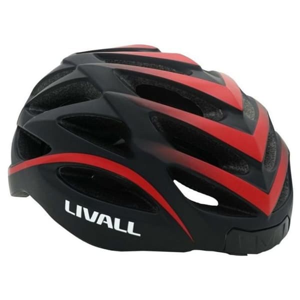 Livall Bh62 Neo Cykelhjälm Unisex-Vuxen, Svart/Röd, 55-61cm