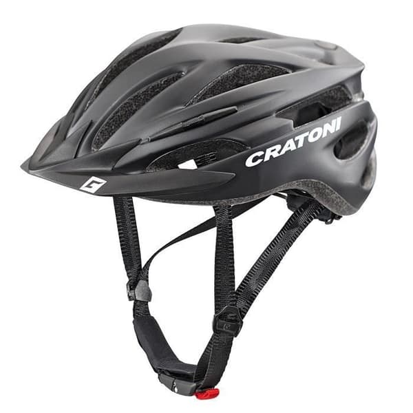 CRATONI Pacer Bike Helmet svart 2017 - Storlek S/M - In-Mold Technology - Avtagbart visir