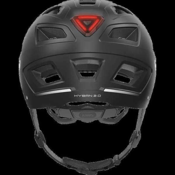 Cykelhjälm - ABUS - HYBAN 2.0 - ABS-skal - Reflexer - Inbyggd LED-lampa