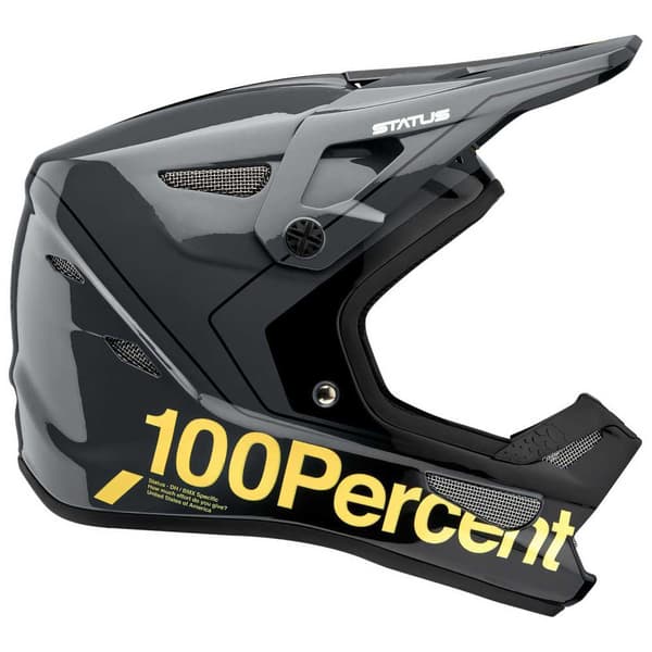 100percent Status Junior Downhill-hjelm Sort M