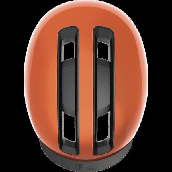 Cykelhjälm - ABUS - HUD-Y - Orange - Uppladdningsbar LED - Zoom Ace Urban justering