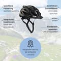 Miniatyrbild 3 av 4: Svart crevice cykelhjälm - BCR325038-WB-XS