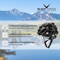 Miniatyrbild 4 av 4: Svart crevice cykelhjälm - BCR325038-WB-XS