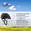 Miniatyrbild 2 av 4: Svart crevice cykelhjälm - BCR325038-WB-XS