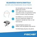 Miniatyrbild 2 av 3: Fischer cykelhjälm - 86106 - Barncykelhjälm - Olika storlekar - Hög säkerhet - Med belysning