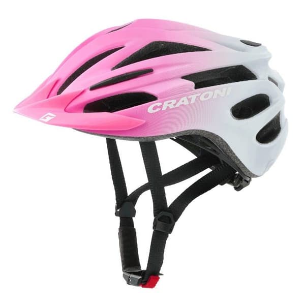 Cratoni Cykelhjälm - 112009H2 - Pacer Jr Unisex Vuxenhjälm, Rosa/Matt Vit, M
