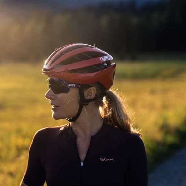 ABUS Aventor Cykelhjälm - Röd - Professionell cykelhjälm - Unisex