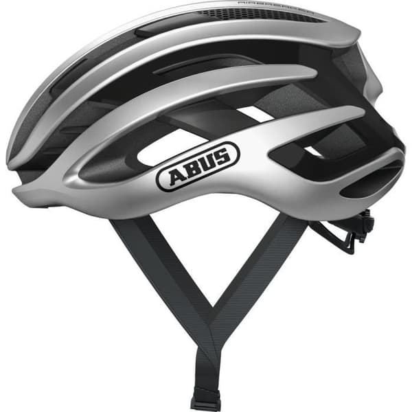 Cykelhjälm för väg - ABUS - Airbreaker - Grå silver - Lätt - Aerodynamisk