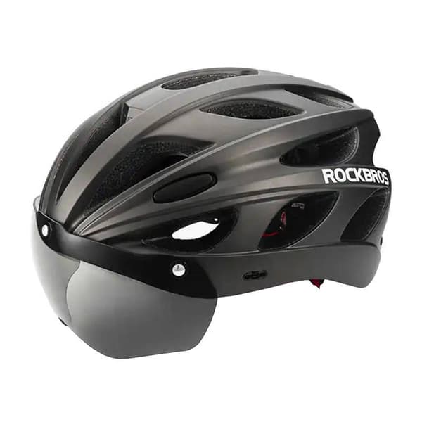 Cykelhjelm med briller Rockbros TT-16 (sort)