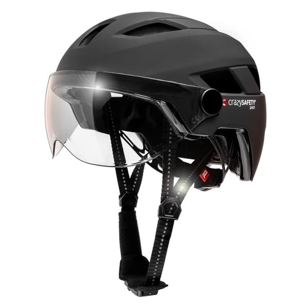Crazy Safety Sykkelhjelm Oak - svart (55 cm til 61 cm) (360101-10)