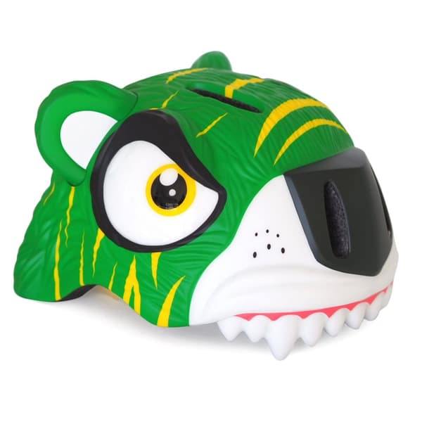 Crazy Safety Tiger cykelhjelm - grøn (49-55 cm) (100101-02-01)