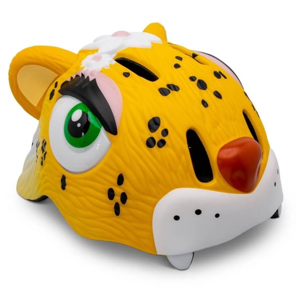 Crazy Safety Leopard pyöräilykypärä - keltainen (49-55cm) (100301-03-01)