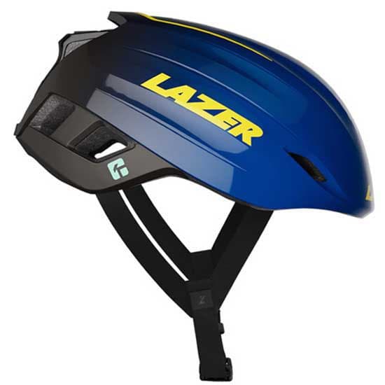 Lazer Z1 Kineticore + Aeroshell Hjelm Blå,Sort S