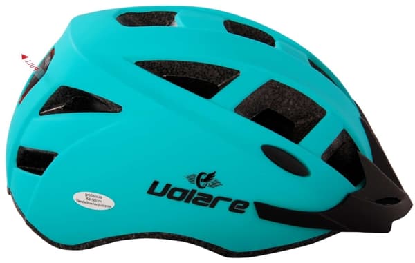 Volare Sykkelhjelm - grønn m/LED 54-58 cm (1129)