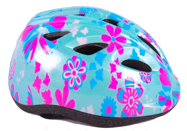 Volare Sykkelhjelm for barn XS small 47-51 cm - grønn/rosa (825)