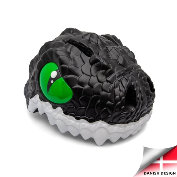 Crazy Safety Dragon sykkelhjelm - svart (100201-01-01)