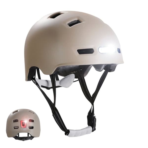 Crazy Safety Matt Sand Urban pyöräily- ja skeittikypärä - Sand - L (57-61cm)