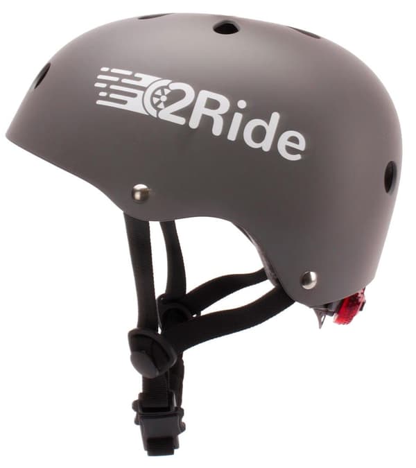 Barnhjälm HEART BIKE Love 2 RIDE S 50-54 cm LED-lampa Magnetklämma Grafit