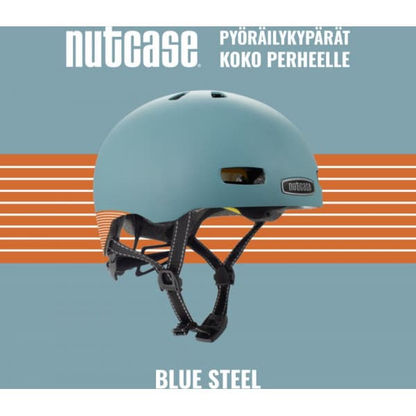 Nutcase Street Blue Steel Mips cykelhjälm, S