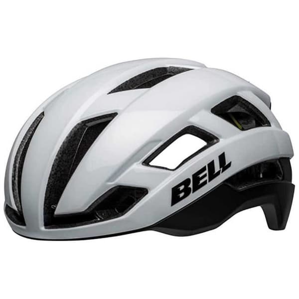 Casque de Route BELL Falcon XR LED MIPS X Unisexe - Mat-Vit Glans-Svart - L (58-62 cm)